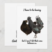 Ik moet mijn kaartje achterlaten kaart (Voorkant / Achterkant)