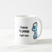 "Ik moet Mok poep" (Voorkant rechts)