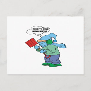 Ik moet naar het zuiden briefkaart