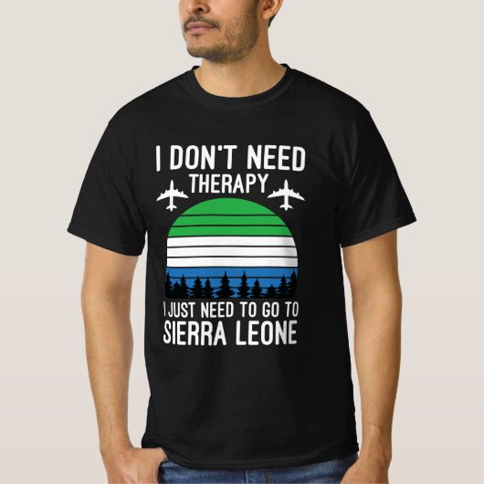 Ik moet naar Sierra Leone. T-shirt (Voorkant)