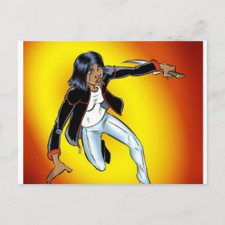 Ik moet rennen, schat. briefkaart