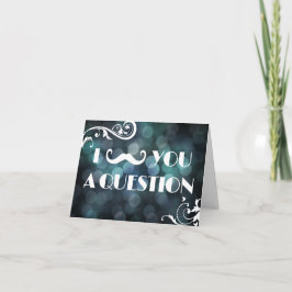 Ik Moet U Een Vraag Stellen Bokeh Lichten Uitnodig