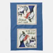 Ik moet van Guineas houden. Theedoek (Verticaal)