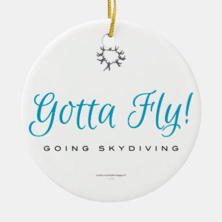 Ik moet vliegen. Going Skydiving Keramisch Ornament