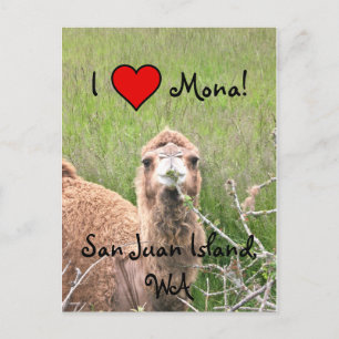 Ik ♥ Mona! Briefkaart