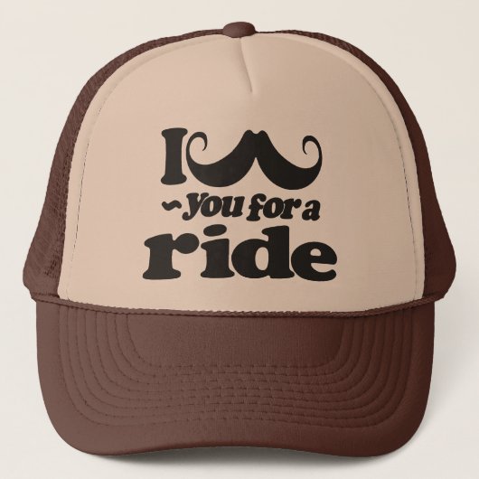 Ik Mustache je voor een Ride Trucker Pet (Voorkant)