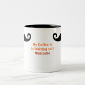 Ik Mustache.. Tweekleurige Koffiemok (Center)