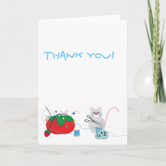 Ik naai liever. bedankkaart (Voorkant)