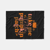 Ik naar de Pompoen Patch herfst Herfst Thanksgivin Fleece Deken (Voorkant (Horizontaal))