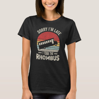 Ik nam de Rhombus Vintage Retro Funny Wiskunde Ner T-shirt