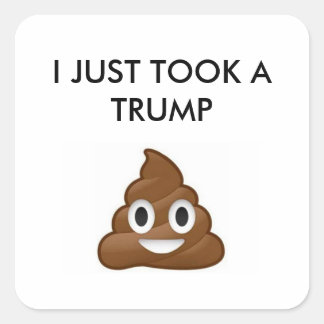 Ik nam een Trump sticker