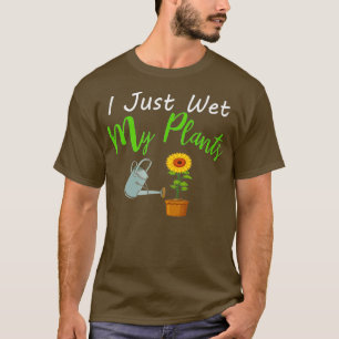 Ik nat gewoon mijn Planten grappige tuinieren lent T-shirt