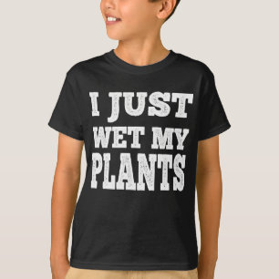 Ik nat gewoon mijn Planten Grappige tuinieren woor T-shirt