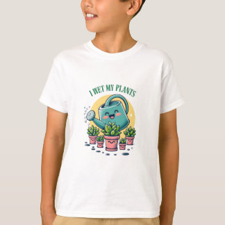 Ik nat mijn Planten humoristische ontwerp met Eche T-shirt