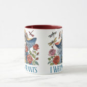 Ik nat mijn Planten - meisje met Rozen Mok (Midden)