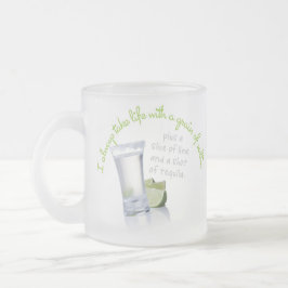 Ik neem altijd het leven met een korrel zout mok