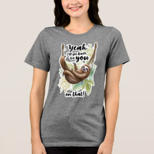 Ik neem contact met je op Tri-Blend shirt