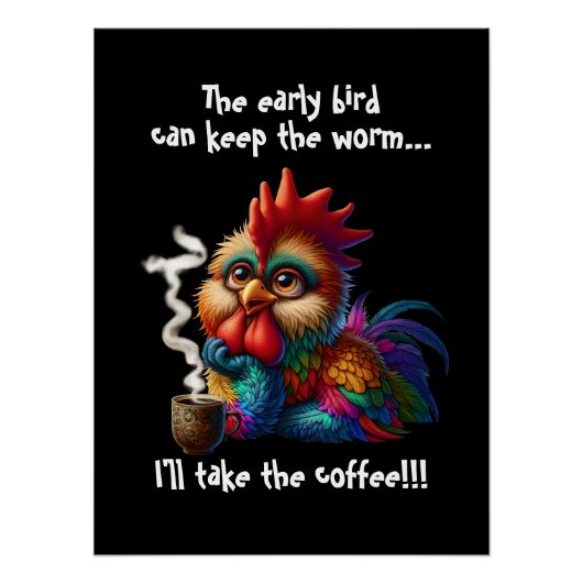 Ik neem de koffie perfect poster (Voorkant)