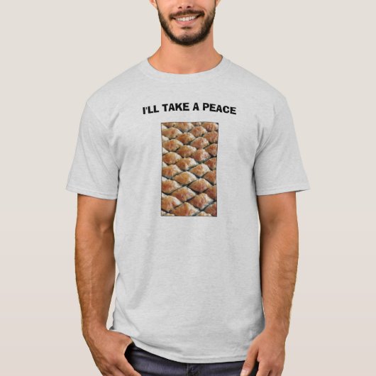 IK NEEM EEN VREDE. T-SHIRT (Voorkant)