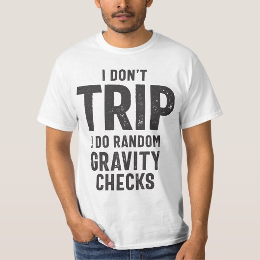 Ik neem het niet aan dat ik willekeurige zwaartekr t-shirt (Voorkant)