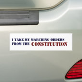 IK NEEM MIJN AANBESTEDINGEN UIT DE GRONDWET BUMPERSTICKER (Op auto)