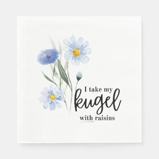Ik neem mijn Kugel met rozijnen Servet (Voorkant)