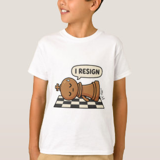 Ik neem ontslag Grappige Schaker T-Shirt