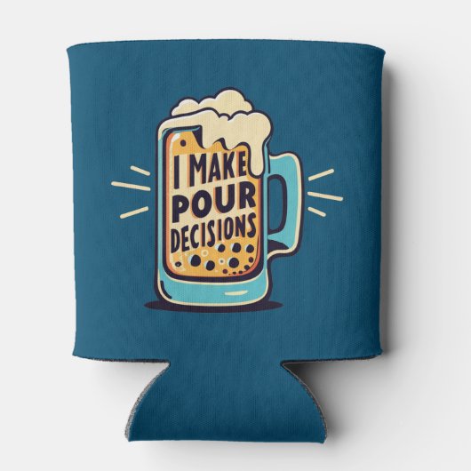 Ik neem onze beslissingen bier blikjeskoeler (Achterkant)