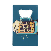 Ik neem onze beslissingen bier kredietkaart flessenopener (Achterkant)