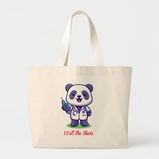Ik noem de Shots Panda Canvas tas (Voorkant)