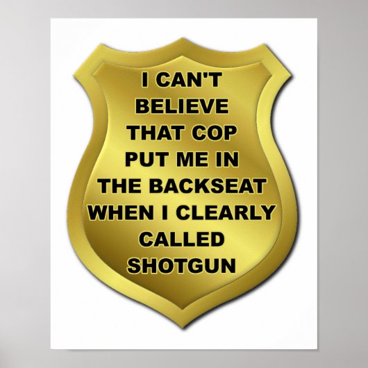 Ik noemde Shotgun Funny Poster (Voorkant)