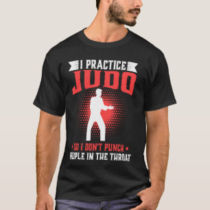 Ik oefen jodo uit zodat ik geen mensen in de troep t-shirt