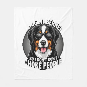 Ik omhels mijn Berner zodat ik geen mensen wurg Fu Fleece Deken