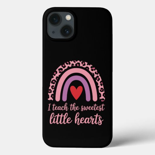 Ik Onderwijs De Mooiste Harten Regenboog Leraar Case-Mate iPhone Case (Achterkant)