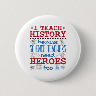 Ik Onderwijs Geschiedenis Sociaal Onderwijs Leraar Ronde Button 5,7 Cm