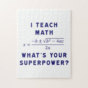 Ik onderwijs Wiskunde/wat Uw Superpower is? Legpuzzel