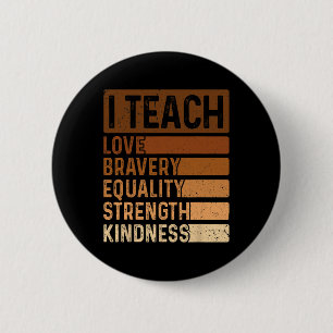 Ik Onderwijs Zwarte Geschiedenis Maand Melanine Af Ronde Button 5,7 Cm