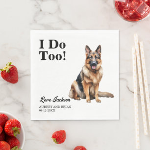 Ik ook! Duitse herdershond Servet