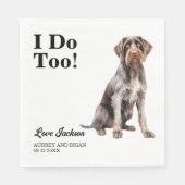 Ik ook! Duitse Wirehaired Pointer Dog Pet Servet (Voorkant)