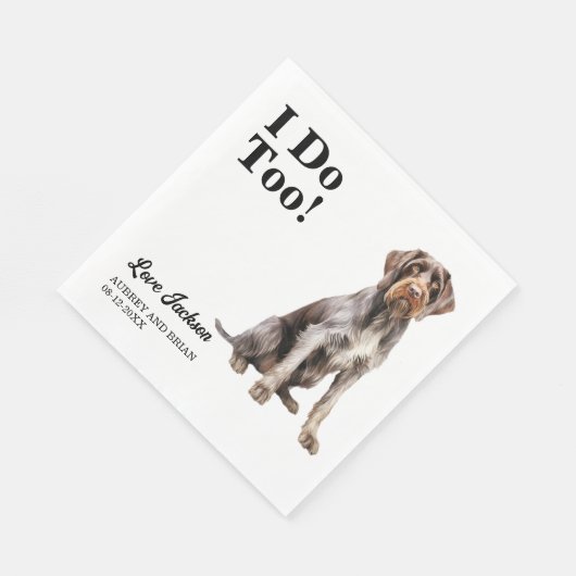 Ik ook! Duitse Wirehaired Pointer Dog Pet Servet (Hoek)