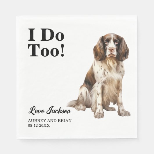 Ik ook! Engelse Springer Spaniel Hond Hond Hond Tr Servet (Voorkant)