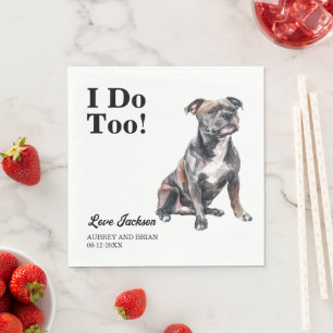 Ik ook! English Staffordshire Bull Terrier Huisdie Servet