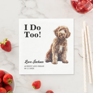 Ik ook! Labradoodle Dog Pet Servet