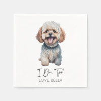 Ik ook! Maltipoo hond bruiloft