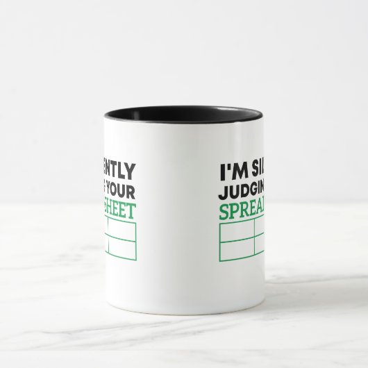 Ik oordeel je spreadsheet Data Analyst. Mok (Midden)
