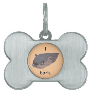 Ik otter, zou moeten, bast, humor hond label huisdieren naamplaatje