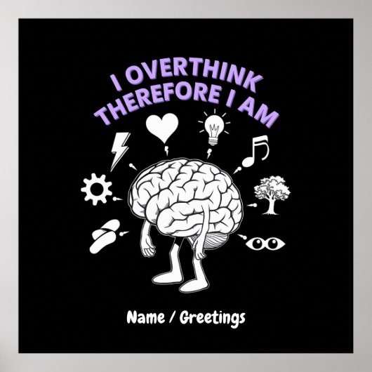 Ik overdenk daarom dat ik een grappige gewoonte be poster (Voorkant)