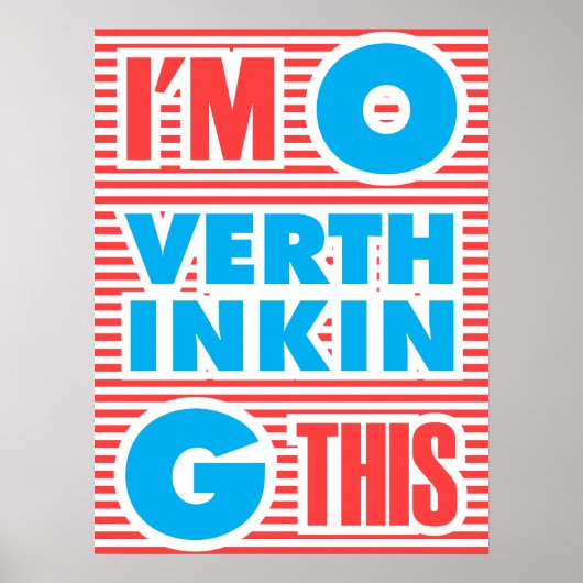 Ik overdenk dit. poster (Voorkant)