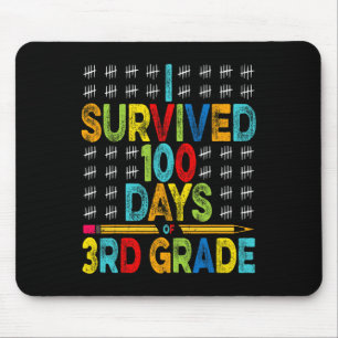 Ik overleefde 100 dagen van de 3e klas 100e dag va muismat