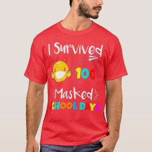 Ik overleefde 100 gemaskerde schooldagen Classic T T-shirt